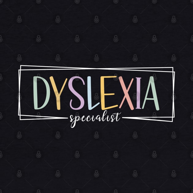 Dyslexia Specialist Teacher Dyslexia Interventionist Simple by kim.id